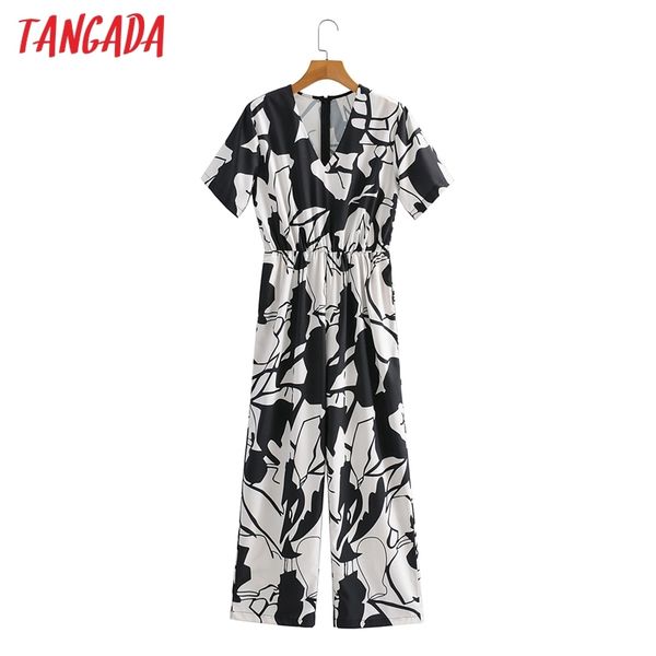 women leaf print long short sleeve v neck strethy waist female casual jumpsuit 1f186 210416, Black;white
women leaf print long short sleeve v neck strethy waist female casual jumpsuit 1f186 210416, Black;white