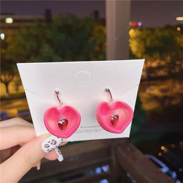 dangle & chandelier korean trendy pink peach drop earrings for women sweet cute strawberry fruit fashion jewelry gifts, Silver
dangle & chandelier korean trendy pink peach drop earrings for women sweet cute strawberry fruit fashion jewelry gifts, Silver