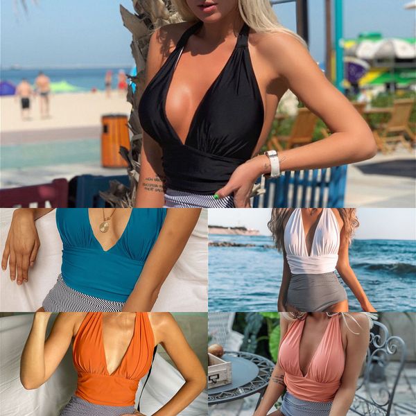 open 2021 new back swimsuit one piece color matching bikini swimsuit women bikini2021, White;black
open 2021 new back swimsuit one piece color matching bikini swimsuit women bikini2021, White;black
