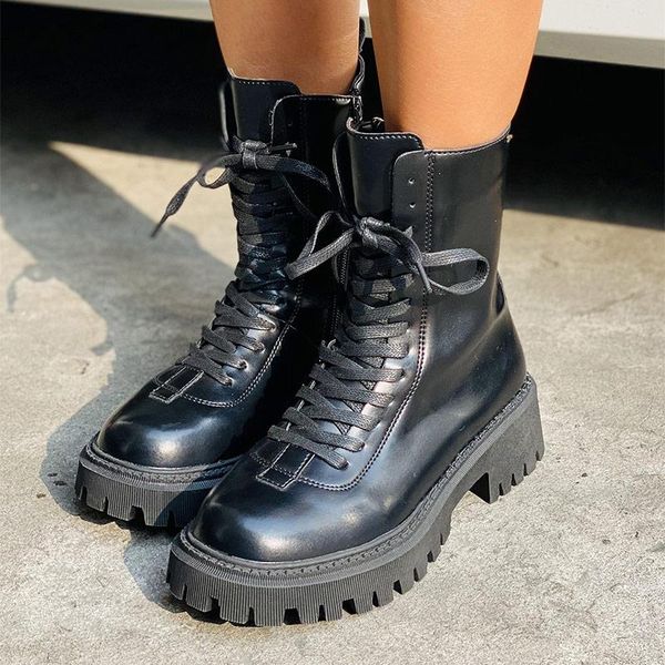 boots women's motorcycle short buckle ladies fashion ankle lace up platform women pu leather shoes female 2021, Black
boots women's motorcycle short buckle ladies fashion ankle lace up platform women pu leather shoes female 2021, Black