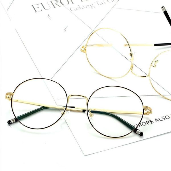 fashion sunglasses frames flat glasses retro frame circular bicolor men's and women's reticulated red metal of the same type, Black
fashion sunglasses frames flat glasses retro frame circular bicolor men's and women's reticulated red metal of the same type, Black
