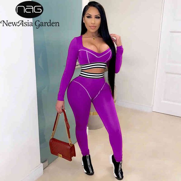 newasia tracksuit 2 piece set women patchwork square neck crop slim fit pants fall lady long trousers sportswear 210413, White
newasia tracksuit 2 piece set women patchwork square neck crop slim fit pants fall lady long trousers sportswear 210413, White