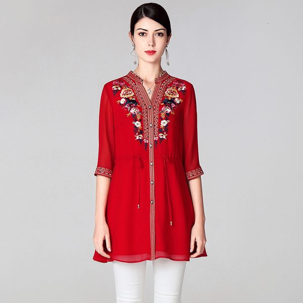 jackets plus size blouses spring summer fashion shirts woman v-neck luxurious embroidery drawstring waist casual blouse female, Black;brown
jackets plus size blouses spring summer fashion shirts woman v-neck luxurious embroidery drawstring waist casual blouse female, Black;brown