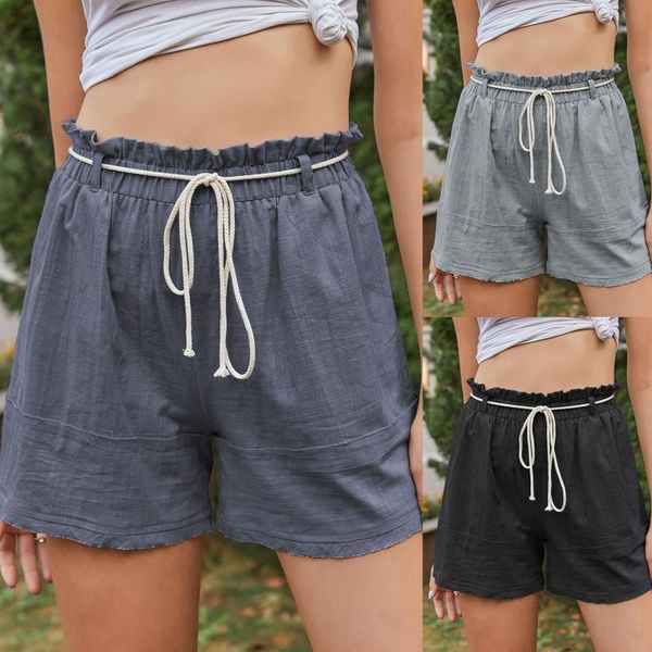 women's shorts 2021 cotton summer casual plus size drawstring short fashion woman streetwear pants, White;black
women's shorts 2021 cotton summer casual plus size drawstring short fashion woman streetwear pants, White;black