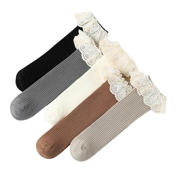 socks autumn and winter kids girl lace ruffle middle tube knee high long cotton baby comfortable children princess, Pink;yellow
socks autumn and winter kids girl lace ruffle middle tube knee high long cotton baby comfortable children princess, Pink;yellow
