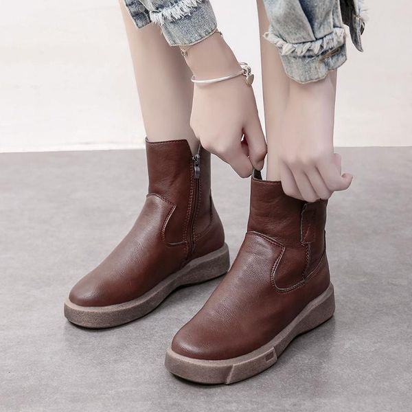 boots autumn winter leather short ankle for women shoes woman zipper round toe low heels ladies plus size 42, Black
boots autumn winter leather short ankle for women shoes woman zipper round toe low heels ladies plus size 42, Black