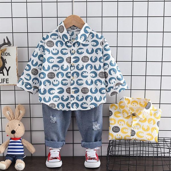 clothing sets autumn baby boy fashion formal set kid suits full printe shirt jeans pants 2pac/set children clothes 1 2 3 4 years, White
clothing sets autumn baby boy fashion formal set kid suits full printe shirt jeans pants 2pac/set children clothes 1 2 3 4 years, White