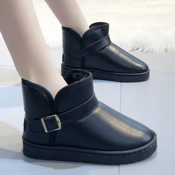 boots plus size 35-45 2021 ankle snow women winter classic buckle platform shoes woman flat heels outside rain boot, Black
boots plus size 35-45 2021 ankle snow women winter classic buckle platform shoes woman flat heels outside rain boot, Black