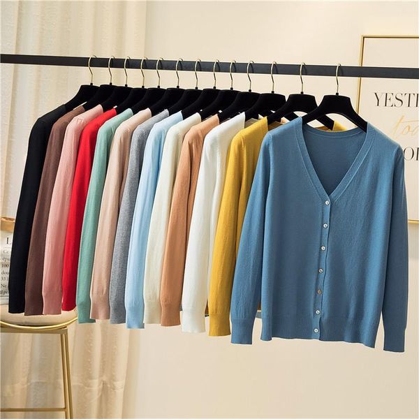 women's knits & tees 2021 winter spring sweaters v-neck buttons cardigans oversize fashionable korean lady knitwears, White
women's knits & tees 2021 winter spring sweaters v-neck buttons cardigans oversize fashionable korean lady knitwears, White