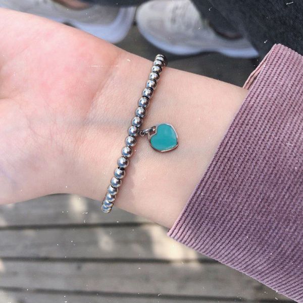 manifold 10mm heart bracelet women stainless steel 4mm beaded strands bracelets chain on hand gifts for girlfriend accessories pink red gree, Black
manifold 10mm heart bracelet women stainless steel 4mm beaded strands bracelets chain on hand gifts for girlfriend accessories pink red gree, Black