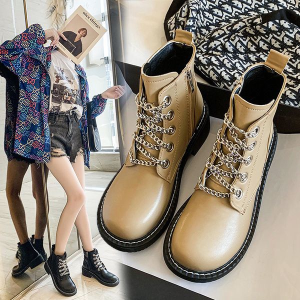 martin british style 2021 net red ins trendy tube thin show foot small side zipper women's sho leather boots, Black
martin british style 2021 net red ins trendy tube thin show foot small side zipper women's sho leather boots, Black