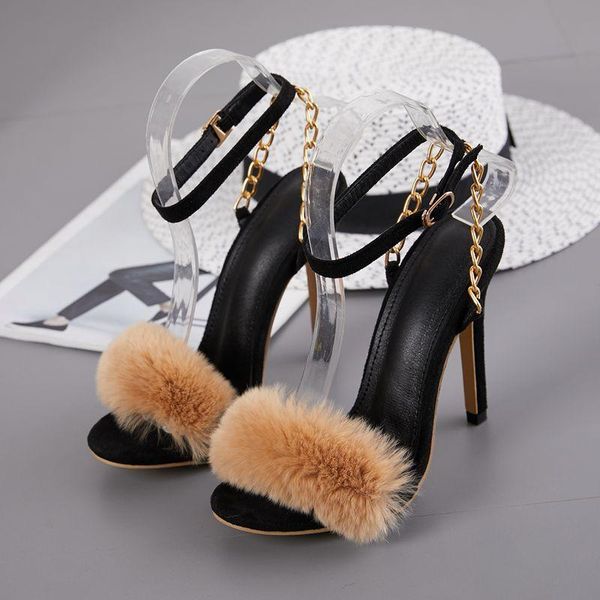 dress shoes 2021 sweet fashion sandals women villi chain thin high heels round toed wedding ankle buckle strap black 35-42
dress shoes 2021 sweet fashion sandals women villi chain thin high heels round toed wedding ankle buckle strap black 35-42