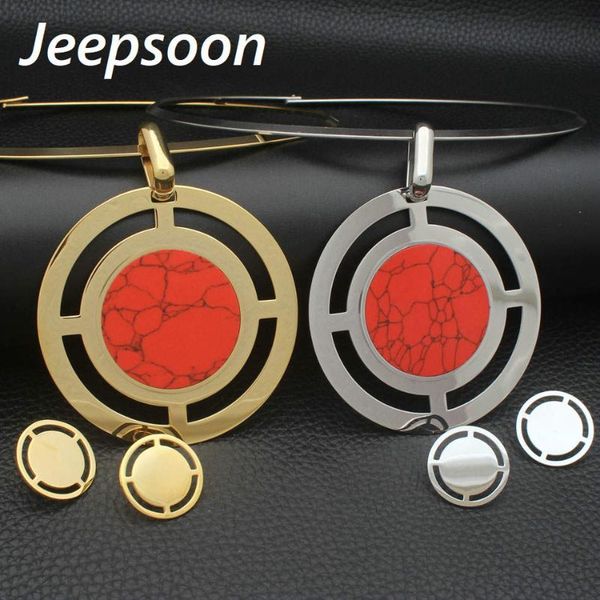 earrings & necklace 2 colors round styles stainless steel jewelry pattern pendants and set for women sedhijca, Silver
earrings & necklace 2 colors round styles stainless steel jewelry pattern pendants and set for women sedhijca, Silver
