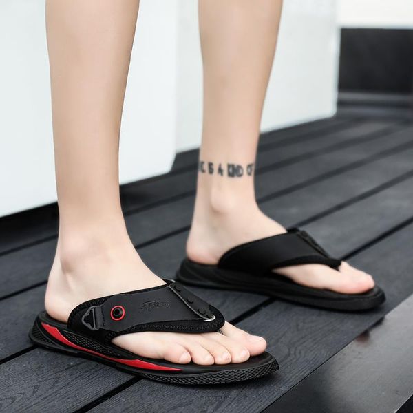 slippers sandalias transpirables men sandale piscine homme ete summer sandals leather genuine playa hombre sandalia rasteira, Black
slippers sandalias transpirables men sandale piscine homme ete summer sandals leather genuine playa hombre sandalia rasteira, Black