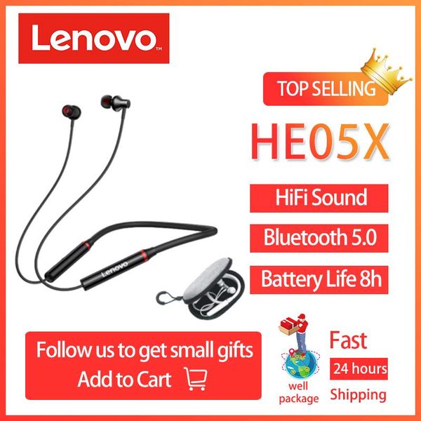 headphones & earphones original lenovo he05x wireless neckband headphone bluetooth in-ear ergonomic magnetic headset ipx5 waterproof with mi
headphones & earphones original lenovo he05x wireless neckband headphone bluetooth in-ear ergonomic magnetic headset ipx5 waterproof with mi