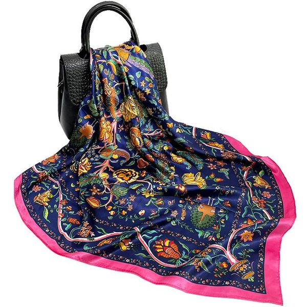 scarves 2021 women fashion square scarf bandana tribal style flower tree print shawl hijab imitate silk satin handkerchief 90*90cm, Blue;gray
scarves 2021 women fashion square scarf bandana tribal style flower tree print shawl hijab imitate silk satin handkerchief 90*90cm, Blue;gray