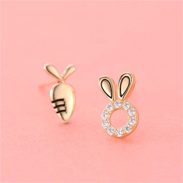 korean version s925 silver small fresh sweet asymmetric mini radish hollowed out rabbit zircon stud student, Black
korean version s925 silver small fresh sweet asymmetric mini radish hollowed out rabbit zircon stud student, Black
