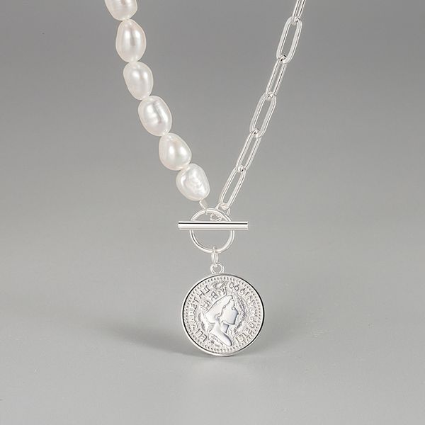 french celi heavy industry heterosexual baroque freshwater pearl necklace s925 sterling silver man like coin queen collarbone chain
french celi heavy industry heterosexual baroque freshwater pearl necklace s925 sterling silver man like coin queen collarbone chain