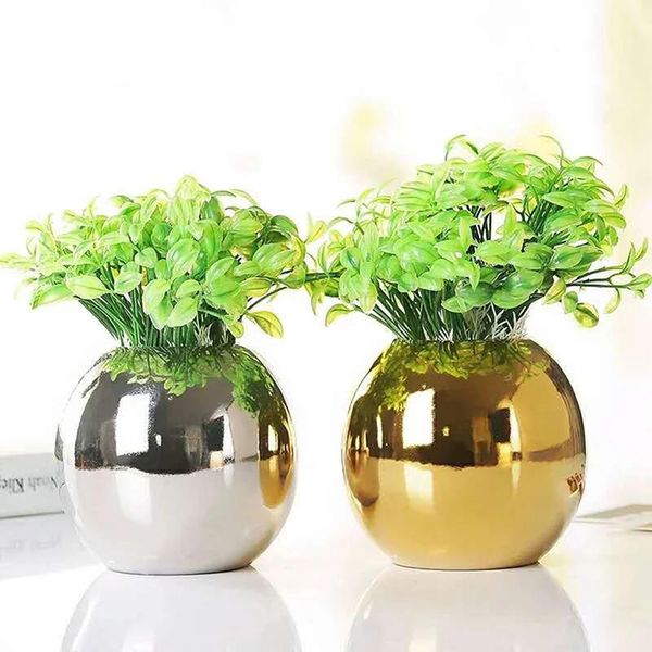 stainless steel vase home decor metal flower living room decoration vases