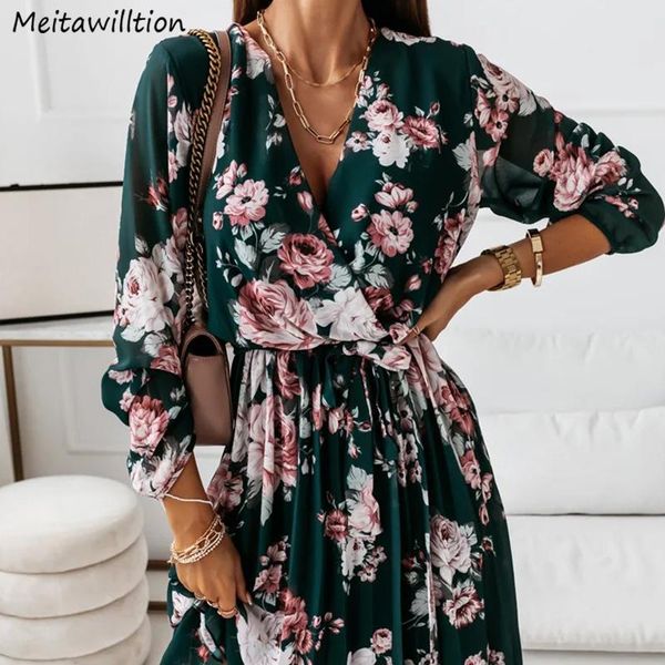 casual dresses spring autumn women chiffon dress 2021 deep v neck long sleeve pleated office vintage floral print, Black;gray
casual dresses spring autumn women chiffon dress 2021 deep v neck long sleeve pleated office vintage floral print, Black;gray
