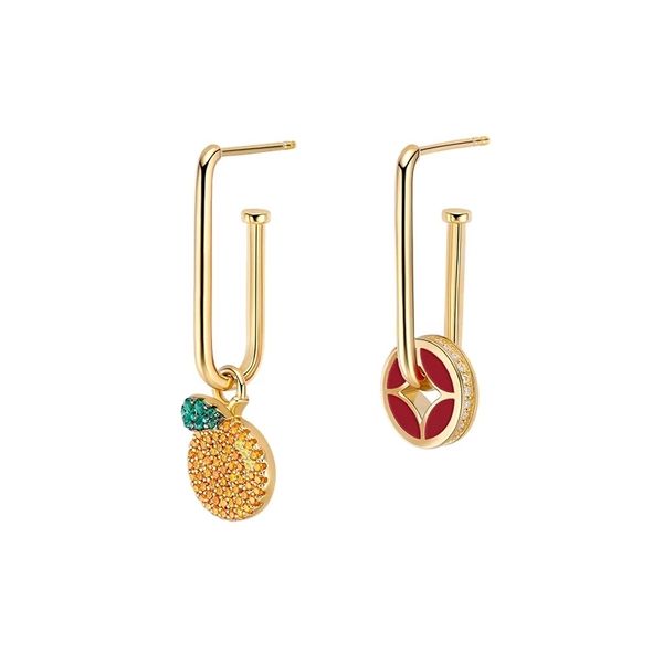 gold plated solid 925 sterling silver orange lucky coin earrings with aaa zirconia stones women luxury brand fine jewelry, Golden
gold plated solid 925 sterling silver orange lucky coin earrings with aaa zirconia stones women luxury brand fine jewelry, Golden
