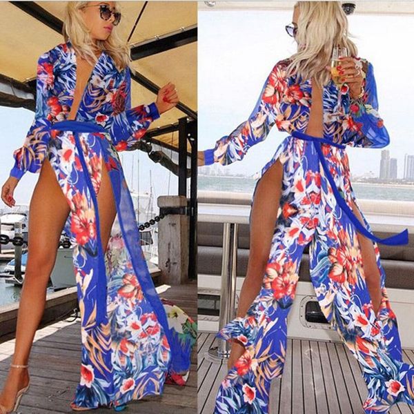 casual dresses women's summer sundress seaside beach woman blue split slit dress boho floral print chiffon bohemia long maxi, Black;gray
casual dresses women's summer sundress seaside beach woman blue split slit dress boho floral print chiffon bohemia long maxi, Black;gray