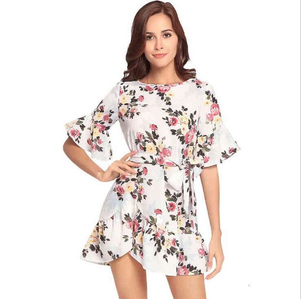 casual dresses women summer ruffle bohemian floral print beach boho crew-neck short sleeve mini u0ll, Black;gray
casual dresses women summer ruffle bohemian floral print beach boho crew-neck short sleeve mini u0ll, Black;gray