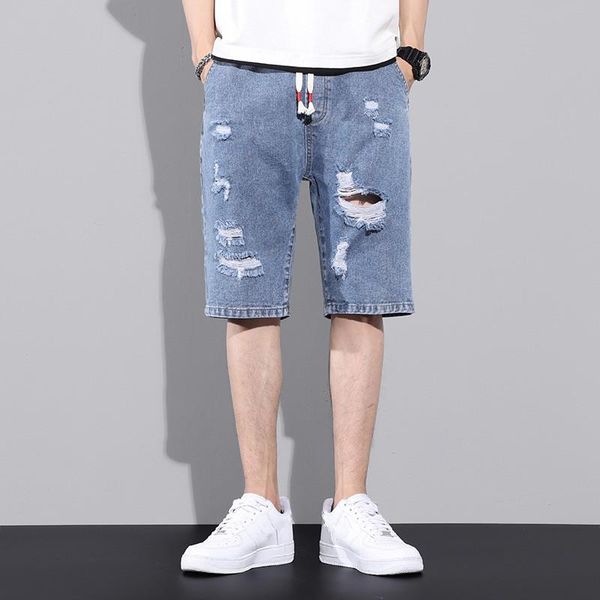 men's shorts 2021 summer men ripped holes regular comfortable destressed fashion personality slim stretch cotton denim clothing, White;black
men's shorts 2021 summer men ripped holes regular comfortable destressed fashion personality slim stretch cotton denim clothing, White;black