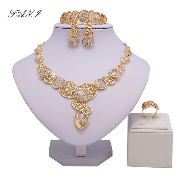 earrings & necklace fani 2021 women african jewelry sets wholesale nigerian colorful brand dubai gold customer, Silver 
earrings & necklace fani 2021 women african jewelry sets wholesale nigerian colorful brand dubai gold customer, Silver