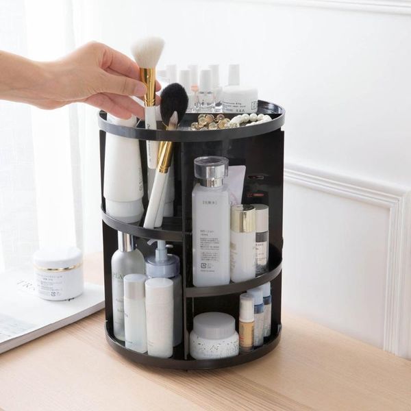 rotating makeup organizer cosmetic storage box brushes lipstick holder jewelry container case deskboxes & bins
rotating makeup organizer cosmetic storage box brushes lipstick holder jewelry container case deskboxes & bins