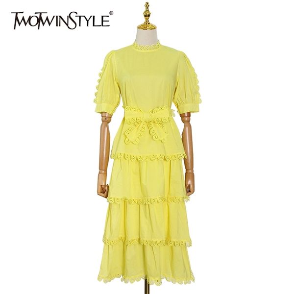 yellow patchwork vintage dress for women stand collar puff short sleeve high waist pleated dresses female 210520, Black;gray
yellow patchwork vintage dress for women stand collar puff short sleeve high waist pleated dresses female 210520, Black;gray