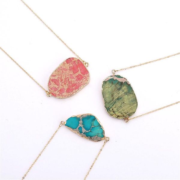 pendant necklaces natural stone irregular oval-shaped agates double hanging 2021 statement choker necklace for women jewelry, Silver
pendant necklaces natural stone irregular oval-shaped agates double hanging 2021 statement choker necklace for women jewelry, Silver