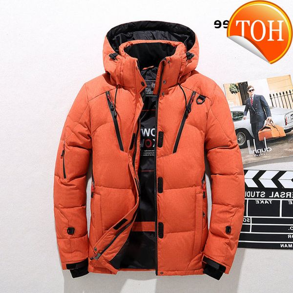 cooltree men down jackets autumn winter multi-pocket white duck down thick warm hooded coats male solid color outerwear parkas, Black
cooltree men down jackets autumn winter multi-pocket white duck down thick warm hooded coats male solid color outerwear parkas, Black