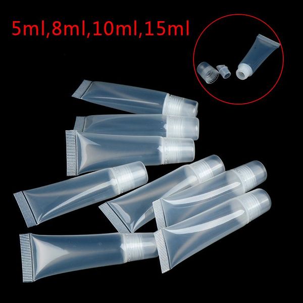 storage bottles & jars 10pcs/bag empty lip gloss tubes lipstick tube soft makeup squeeze clear container
storage bottles & jars 10pcs/bag empty lip gloss tubes lipstick tube soft makeup squeeze clear container