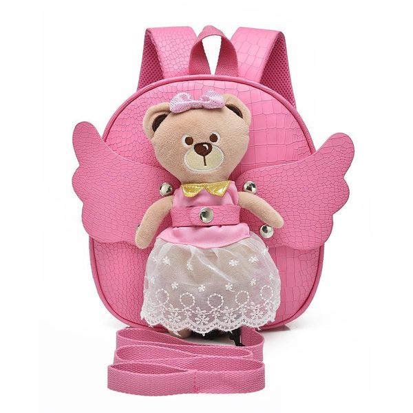 cute angel bear anti-lost school bags for girls leather pu baby girl backpack kindergarten children's gifts age 1-3
cute angel bear anti-lost school bags for girls leather pu baby girl backpack kindergarten children's gifts age 1-3