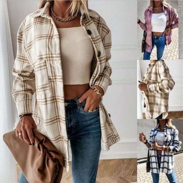 women's wool & blends 2021 winter women coats pink kahki plaid long plus size coat casual warm overcoat fashion oat, Black
women's wool & blends 2021 winter women coats pink kahki plaid long plus size coat casual warm overcoat fashion oat, Black