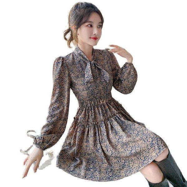 casual dresses french scarf collar elegant dress female 2021 autumn long-sleeved slim mini women's clothing, Black;gray
casual dresses french scarf collar elegant dress female 2021 autumn long-sleeved slim mini women's clothing, Black;gray