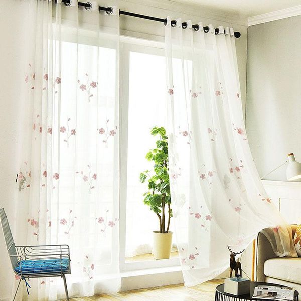 curtain & drapes american pink peach embroidery tulle curtains floral transparent can be customized other sizes
curtain & drapes american pink peach embroidery tulle curtains floral transparent can be customized other sizes