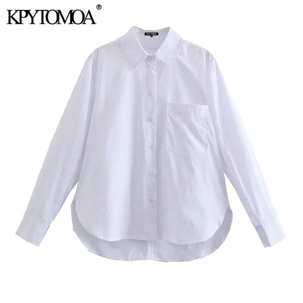 women fashion with pockets loose asymmetry blouses long sleeve button-up female shirts blusas chic 210420, White
women fashion with pockets loose asymmetry blouses long sleeve button-up female shirts blusas chic 210420, White