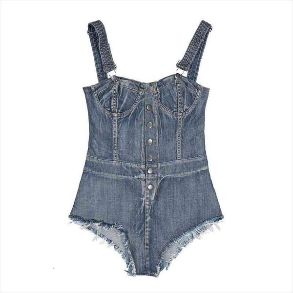fashion jeans bodysuit sleeveless women rompers turn down collar denim playsuits cotton short womens jumpsuit, Black;white
fashion jeans bodysuit sleeveless women rompers turn down collar denim playsuits cotton short womens jumpsuit, Black;white