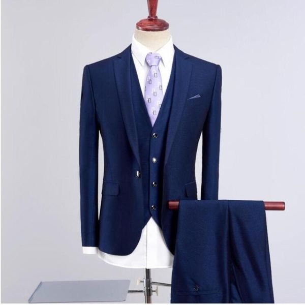 autumn solid color large size men's suit three pieces set fashion slim fit british style business formal suits & blazers, White;black
autumn solid color large size men's suit three pieces set fashion slim fit british style business formal suits & blazers, White;black