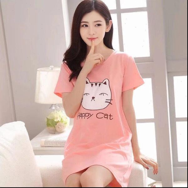 summer short sleeve nightgown womens sleepwears o neck loose nightdress cartoon figures print dress home wear sleepwear, Black;red
summer short sleeve nightgown womens sleepwears o neck loose nightdress cartoon figures print dress home wear sleepwear, Black;red