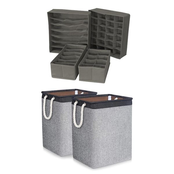 pcs collapsible drawer divider,underwear sock storage box & 2 foldable clothes baskets laundry bags
pcs collapsible drawer divider,underwear sock storage box & 2 foldable clothes baskets laundry bags