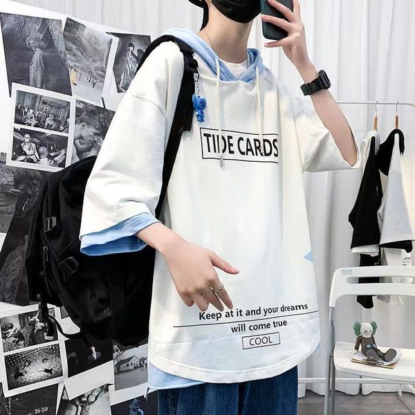 fashion short sleeves casual punk hoodies black white mens hip hop streetwear cotton 2021 summer clothes oversize m-3xl, White;black
fashion short sleeves casual punk hoodies black white mens hip hop streetwear cotton 2021 summer clothes oversize m-3xl, White;black