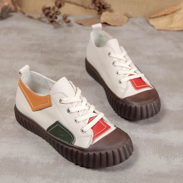 dress shoes spring sports flat woman lace up genuine leather flats female reteo chunky footwear mixed colors fashion sneakers zo71, Black
dress shoes spring sports flat woman lace up genuine leather flats female reteo chunky footwear mixed colors fashion sneakers zo71, Black
