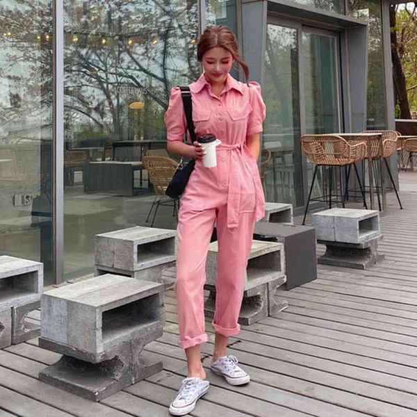 summer casual tooling jumpsuits romper for women short sleeve lapel sashes loose pink jumpsuit overalls 210525, Black;white
summer casual tooling jumpsuits romper for women short sleeve lapel sashes loose pink jumpsuit overalls 210525, Black;white