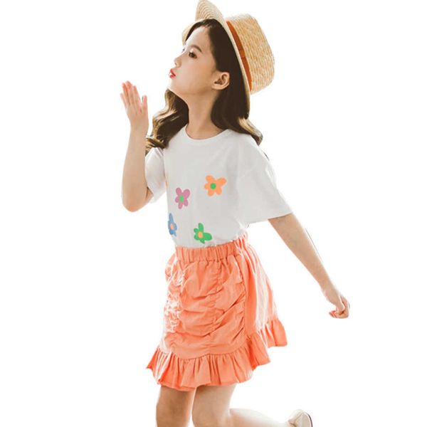 kids clothes floral tshirt +skirt clothing for girls summer girl set casual style children's 6 8 10 12 14 210528, White
kids clothes floral tshirt +skirt clothing for girls summer girl set casual style children's 6 8 10 12 14 210528, White