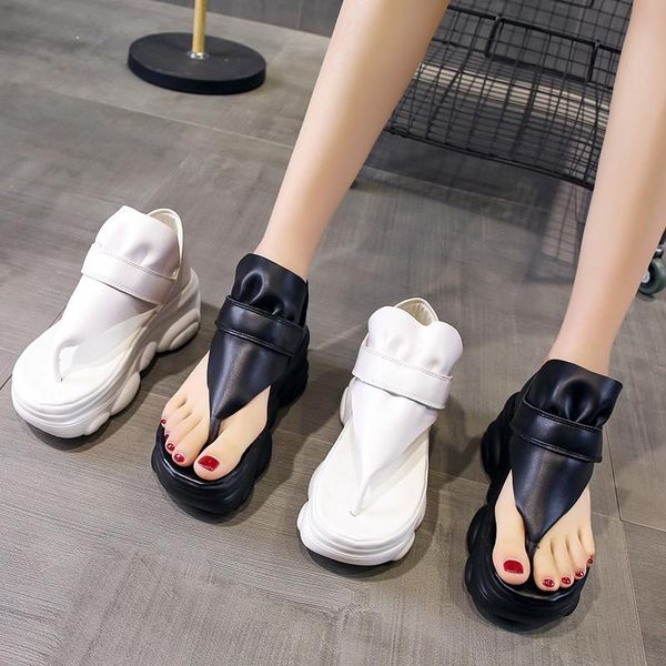 women's chunky casual slippers summer platforms wedge flip flops ladies beach slides campus style girl clip toe sandals, Black
women's chunky casual slippers summer platforms wedge flip flops ladies beach slides campus style girl clip toe sandals, Black
