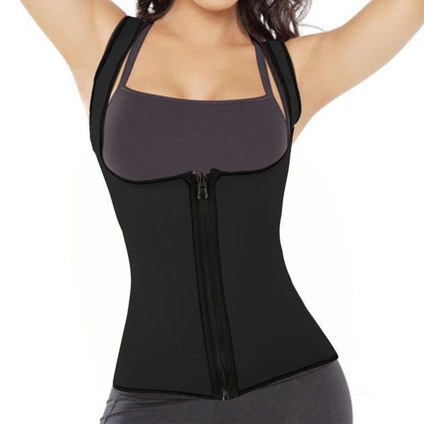women's shapers zipper style ladies sweat vest slimming body sculpting clothing neoprene rubber waist corset vn2l, Black;white
women's shapers zipper style ladies sweat vest slimming body sculpting clothing neoprene rubber waist corset vn2l, Black;white