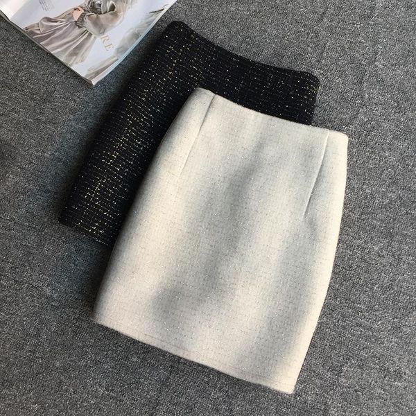 skirts vinatge small fragrance tweed woolen skirt women high wasit winter package hip mini plus size 3xl, Black
skirts vinatge small fragrance tweed woolen skirt women high wasit winter package hip mini plus size 3xl, Black